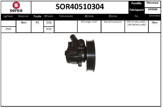 EAI SOR40510304 Pompa hydrauliczna, układ kierowniczy SOR40510304: Dobra cena w Polsce na 2407.PL - Kup Teraz!