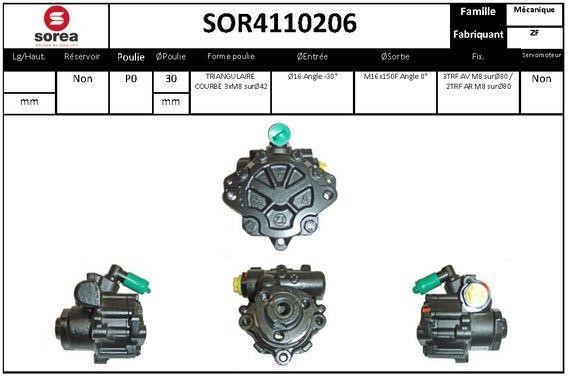 EAI SOR4110206 Насос гидроусилителя руля SOR4110206: Отличная цена - Купить в Польше на 2407.PL!