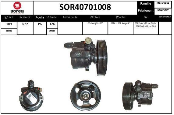 EAI SOR40701008 Hydraulic Pump, steering system SOR40701008: Buy near me in Poland at 2407.PL - Good price!