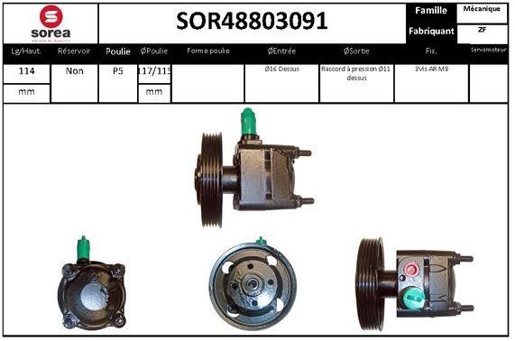 EAI SOR48803091 Hydraulic Pump, steering system SOR48803091: Buy near me in Poland at 2407.PL - Good price!