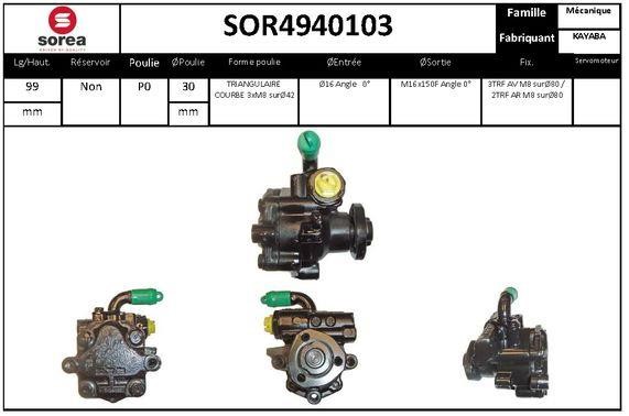 EAI SOR4940103 Pompa hydrauliczna, układ kierowniczy SOR4940103: Dobra cena w Polsce na 2407.PL - Kup Teraz!