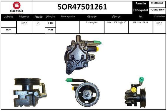 EAI SOR47501261 Hydraulic Pump, steering system SOR47501261: Buy near me at 2407.PL in Poland at an Affordable price!
