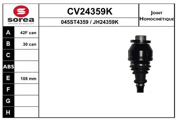 EAI CV24359K Gelenksatz, antriebswelle CV24359K: Kaufen Sie zu einem guten Preis in Polen bei 2407.PL!