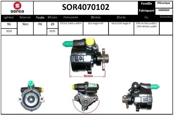 EAI SOR4070102 Hydraulic Pump, steering system SOR4070102: Buy near me in Poland at 2407.PL - Good price!