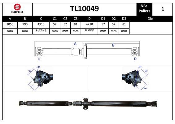 EAI TL10049 Propshaft, axle drive TL10049: Buy near me in Poland at 2407.PL - Good price!