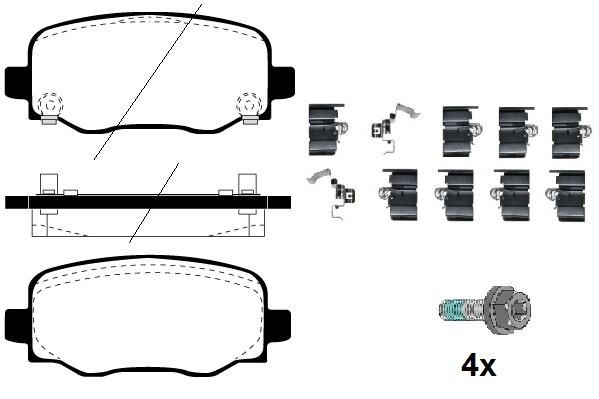Raicam RA.0109.0K1 Front disc brake pads, set RA01090K1: Buy near me in Poland at 2407.PL - Good price!