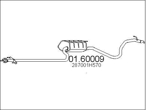 Mts 0160009 End Silencer 0160009: Buy near me in Poland at 2407.PL - Good price!