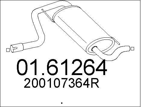 Mts 0161264 End Silencer 0161264: Buy near me in Poland at 2407.PL - Good price!