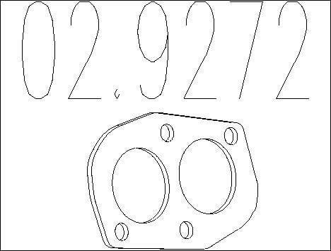 Mts 02.9272 Exhaust pipe gasket 029272: Buy near me in Poland at 2407.PL - Good price!