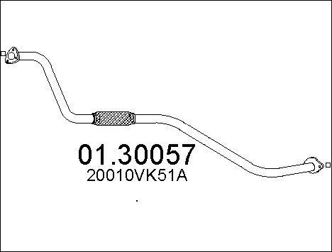 Mts 01.30057 Front Silencer 0130057: Buy near me in Poland at 2407.PL - Good price!