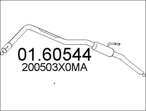 Mts 0160544 End Silencer 0160544: Buy near me in Poland at 2407.PL - Good price!