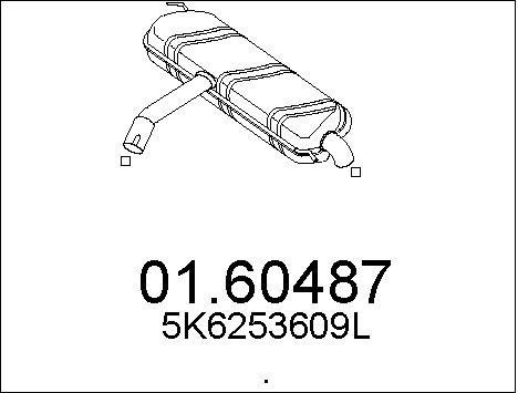 Mts 0160487 End Silencer 0160487: Buy near me in Poland at 2407.PL - Good price!