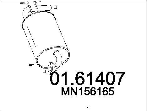 Mts 01.61407 End Silencer 0161407: Buy near me in Poland at 2407.PL - Good price!