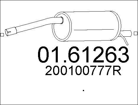 Mts 0161263 End Silencer 0161263: Buy near me in Poland at 2407.PL - Good price!