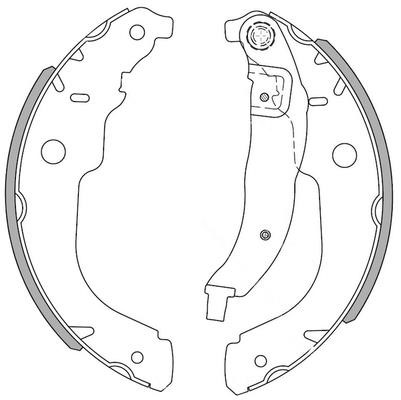 National NS4028 Brake shoe set NS4028: Buy near me in Poland at 2407.PL - Good price!