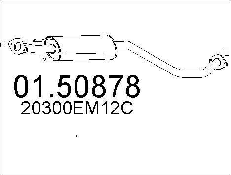 Mts 0150878 Central silencer 0150878: Buy near me in Poland at 2407.PL - Good price!
