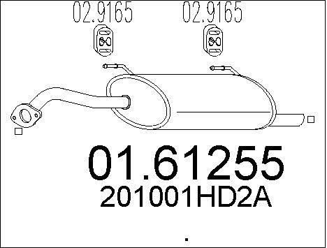 MTS 0161255 Endschalldämpfer 0161255: Kaufen Sie zu einem guten Preis in Polen bei 2407.PL!