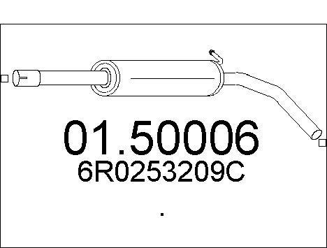 Mts 0150006 Central silencer 0150006: Buy near me in Poland at 2407.PL - Good price!