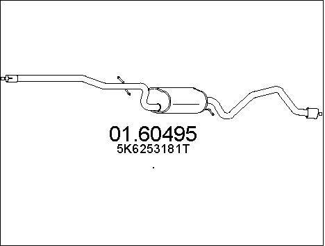Mts 0160495 End Silencer 0160495: Buy near me in Poland at 2407.PL - Good price!