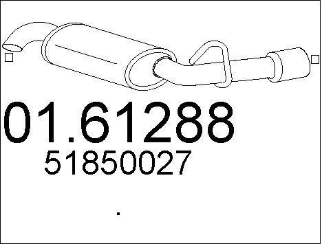 Mts 0161288 End Silencer 0161288: Buy near me in Poland at 2407.PL - Good price!