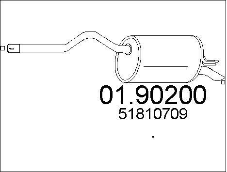 Mts 0190200 End Silencer 0190200: Buy near me in Poland at 2407.PL - Good price!
