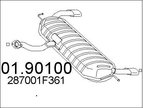 Mts 0190100 End Silencer 0190100: Buy near me at 2407.PL in Poland at an Affordable price!
