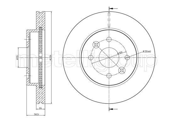 Trusting DF1030 Front brake disc ventilated DF1030: Buy near me in Poland at 2407.PL - Good price!