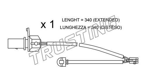 Trusting SU295 Warning contact, brake pad wear SU295: Buy near me in Poland at 2407.PL - Good price!