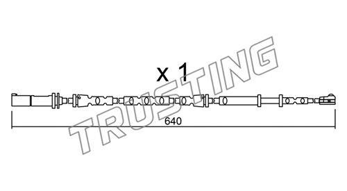 Trusting SU312 Warning contact, brake pad wear SU312: Buy near me in Poland at 2407.PL - Good price!