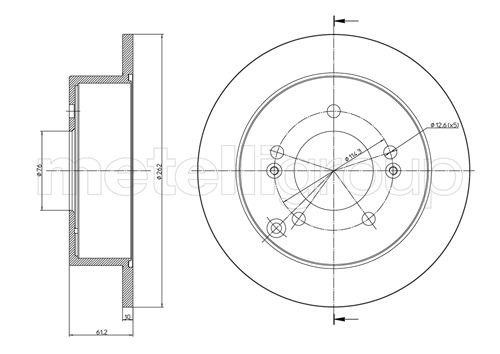 Trusting DF1114 Bremsscheibe hinten, unbelüftet DF1114: Kaufen Sie zu einem guten Preis in Polen bei 2407.PL!