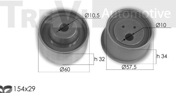 Trevi automotive KD1349 Zestaw paska rozrządu KD1349: Dobra cena w Polsce na 2407.PL - Kup Teraz!