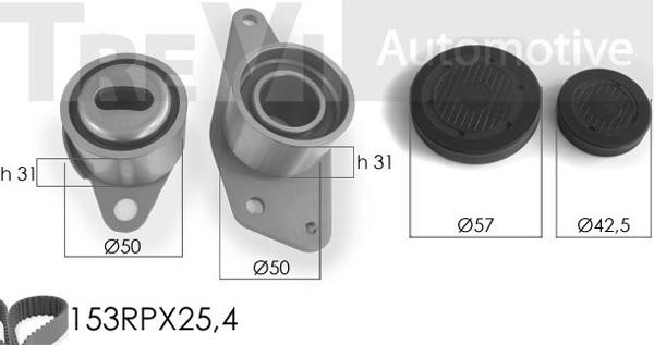 Trevi automotive KD1014 Zestaw paska rozrządu KD1014: Dobra cena w Polsce na 2407.PL - Kup Teraz!