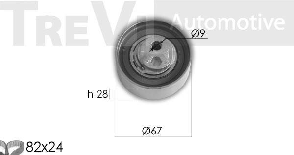 Trevi automotive KD1302 Timing Belt Kit KD1302: Buy near me in Poland at 2407.PL - Good price!