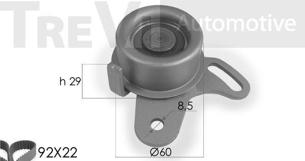 Trevi automotive KD1033 Timing Belt Kit KD1033: Buy near me in Poland at 2407.PL - Good price!