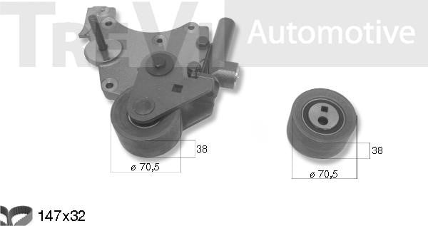 Trevi automotive KD1192 Timing Belt Kit KD1192: Buy near me in Poland at 2407.PL - Good price!
