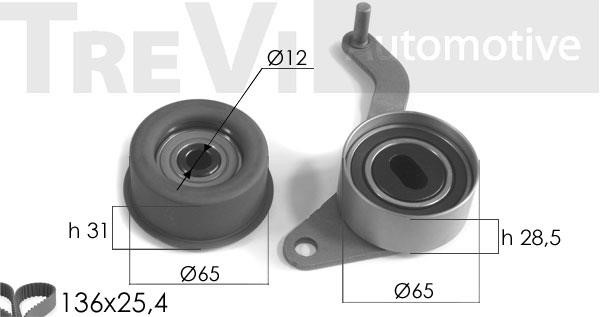 Trevi automotive KD1076 Комплект ремня ГРМ KD1076: Отличная цена - Купить в Польше на 2407.PL!