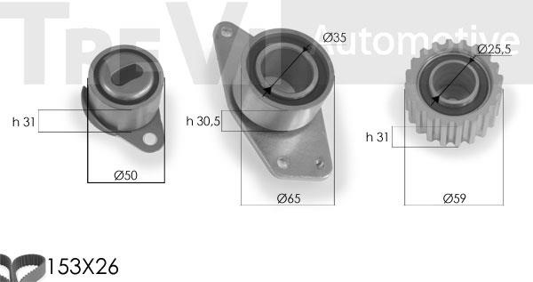 Trevi automotive KD1095 Zestaw paska rozrządu KD1095: Dobra cena w Polsce na 2407.PL - Kup Teraz!