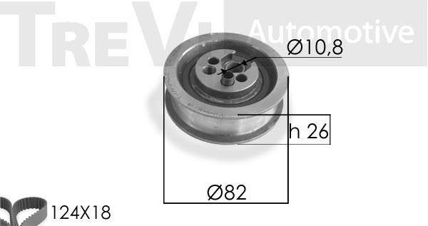 Trevi automotive KD1043 Комплект зубчастих ременів KD1043: Приваблива ціна - Купити у Польщі на 2407.PL!