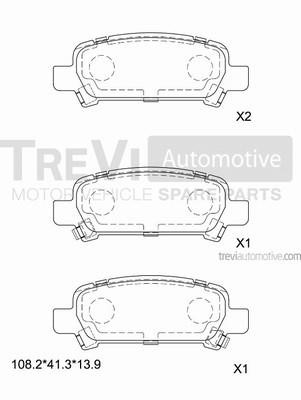 Trevi automotive PF1069 Klocki hamulcowe, zestaw PF1069: Dobra cena w Polsce na 2407.PL - Kup Teraz!