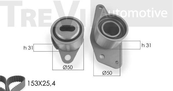 Trevi automotive KD1196 Комплект зубчастих ременів KD1196: Купити у Польщі - Добра ціна на 2407.PL!