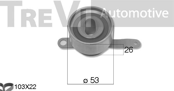 Trevi automotive KD1488 Zestaw paska rozrządu KD1488: Dobra cena w Polsce na 2407.PL - Kup Teraz!