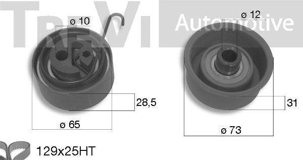 Trevi automotive KD1271 Комплект ремня ГРМ KD1271: Отличная цена - Купить в Польше на 2407.PL!