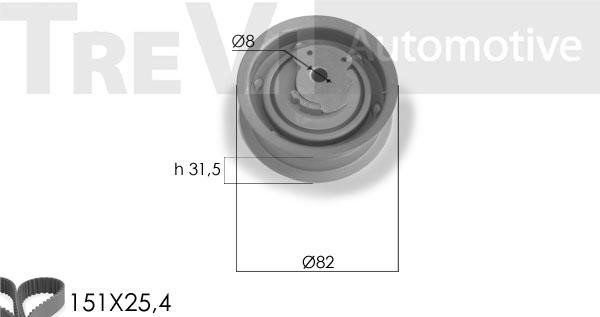 Trevi automotive KD1249 Zestaw paska rozrządu KD1249: Dobra cena w Polsce na 2407.PL - Kup Teraz!