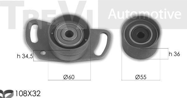 Trevi automotive KD1360 Timing Belt Kit KD1360: Buy near me at 2407.PL in Poland at an Affordable price!