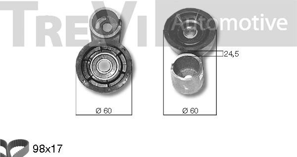 Trevi automotive KD1187 Комплект ремня ГРМ KD1187: Отличная цена - Купить в Польше на 2407.PL!