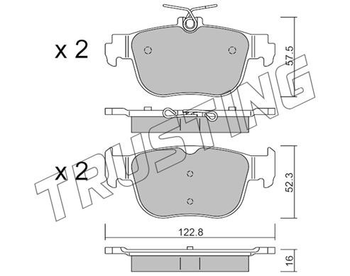 Trusting 1281.0 Brake Pad Set, disc brake 12810: Buy near me in Poland at 2407.PL - Good price!