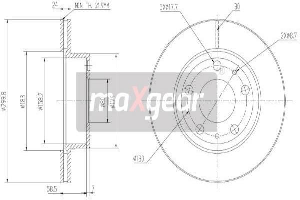 Maxgear 19-2006 Tarcza hamulcowa 192006: Dobra cena w Polsce na 2407.PL - Kup Teraz!