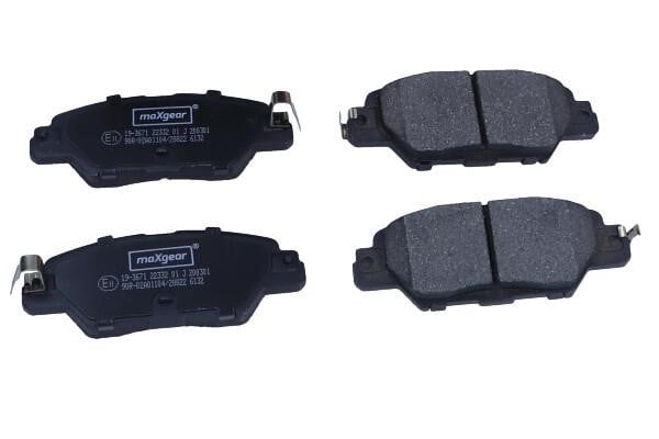 Maxgear 19-3671 Rear disc brake pads, set 193671: Buy near me at 2407.PL in Poland at an Affordable price!