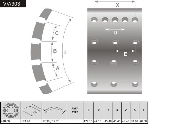 Fras-le VV/303 Okładziny hamulcowe, komplet VV303: Dobra cena w Polsce na 2407.PL - Kup Teraz!