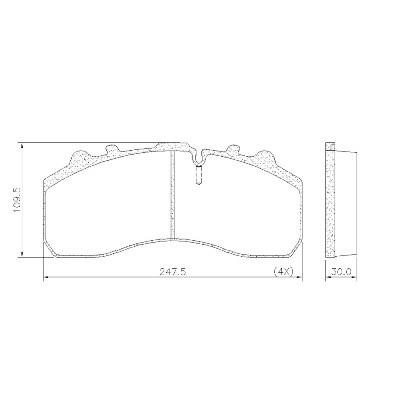 Fras-le PD/116-K021 _ CV ADVAN Brake Pad Set, disc brake PD116K021CVADVAN: Buy near me in Poland at 2407.PL - Good price!